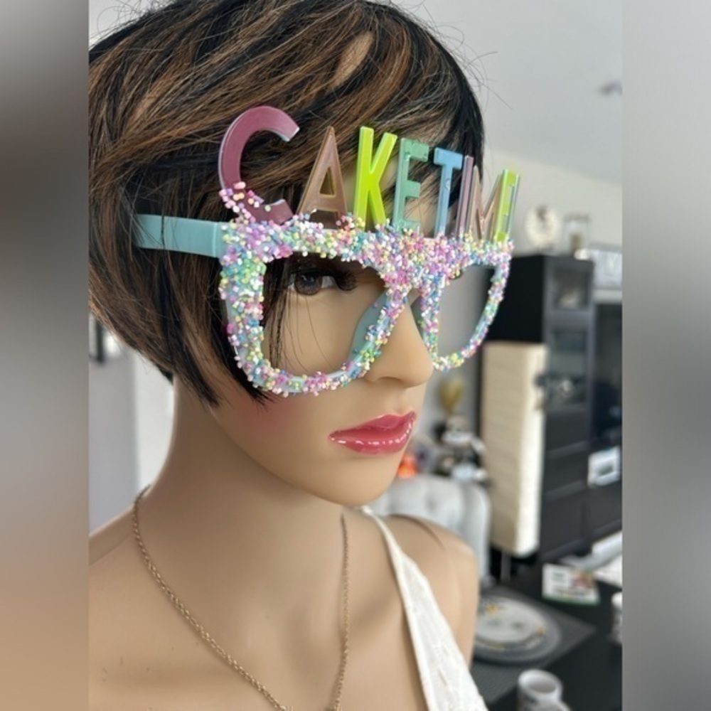 ✨NWT Birthday Party 🥳 Cake 🎂 Time Candy 🍭 Sprinkle glasses - Picture 7 of 10